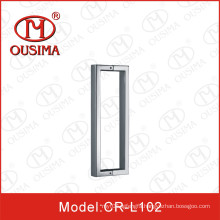 Stainless Steel Square Tube Double Sided Glass Door Handle